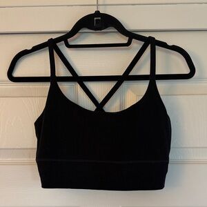 Classic Black Vuori CrissCross Sports Bra